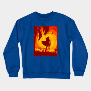 Summer Surfer Crewneck Sweatshirt